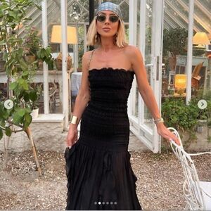 BLOGGERS FAVORITE ZARA RUCHED STRAPLESS DRESS 8078